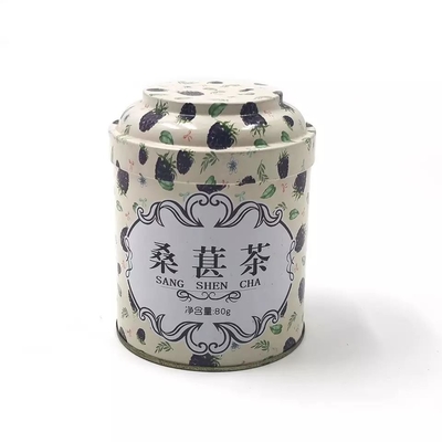 Imprimir o produto comestível do projeto hermético em volta de Matte Tins Custom Coffee Tin preto pode