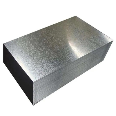 2 mm DX51D Placa plana galvanizada Largura personalizável