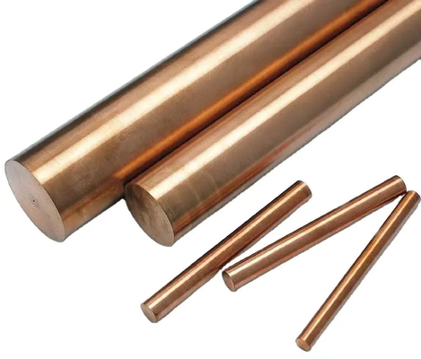 Barras de cobre de pureza 99,9% haste polida personalizada 6 mm 8 mm