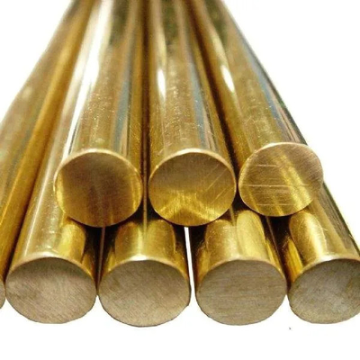 C2600 C2800 Haste de cobre de latão puro redonda plana brilhante
