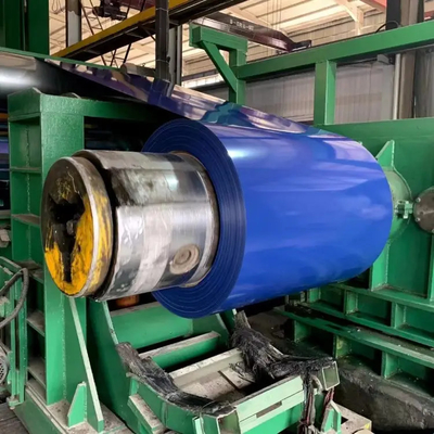 Galvanizado por imersão a quente em folha de aço pré-pintada, bobina revestida de zinco de 1250 mm