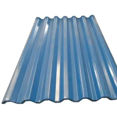 Folha PPGI Plata Azul Folha de telhado galvanizada corrugada Z275