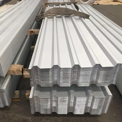 Chapa de aço galvanizado corrugado revestido de cores para telhados
